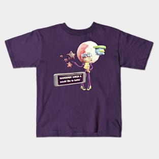 Clay Miror B. would like to battle! Kids T-Shirt